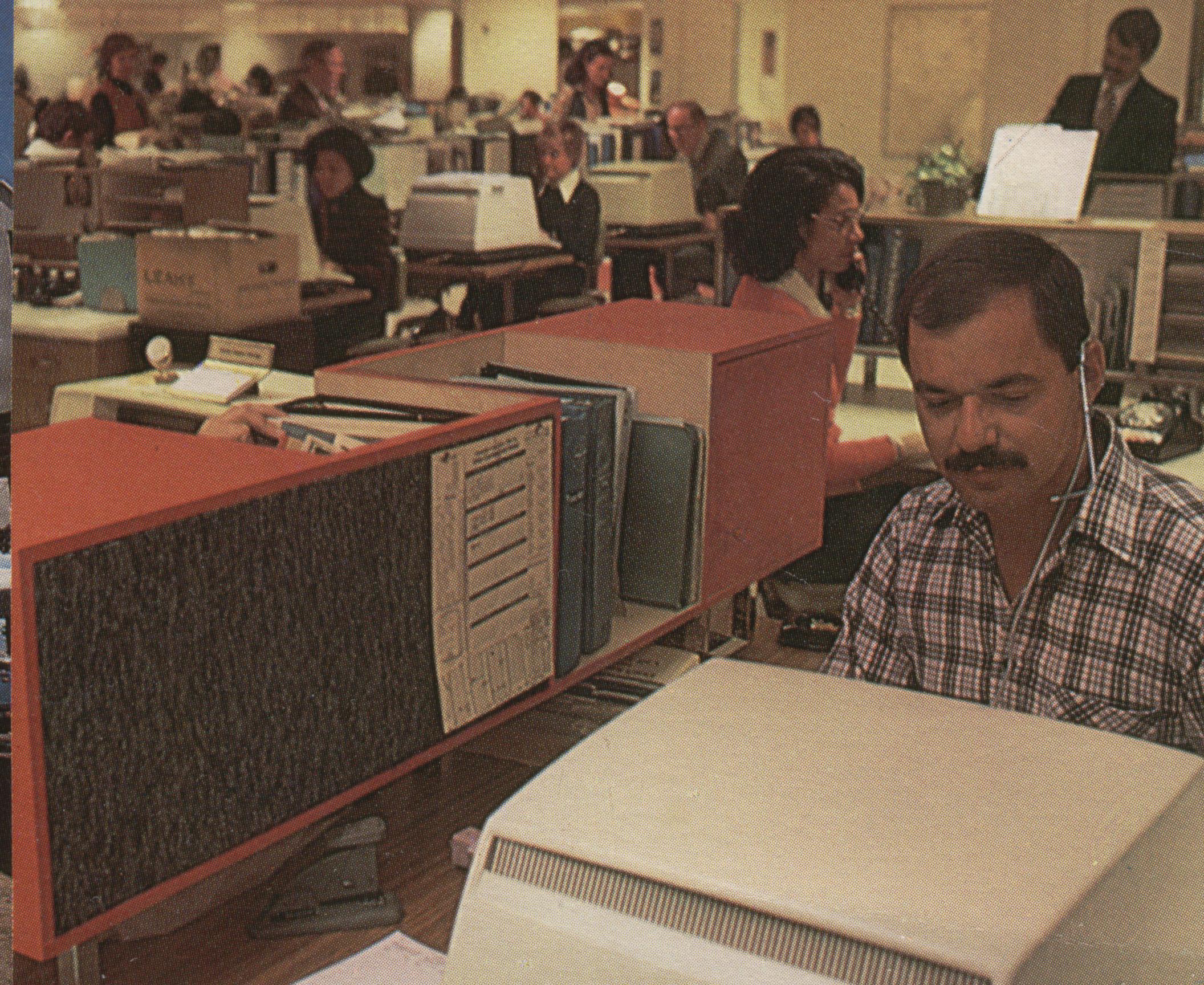1977 The New York Reservations Office on the Fourth Floor of the Pan Am Building.
